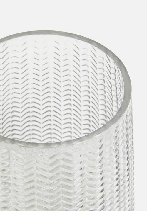 H&S - Glass vase - grey