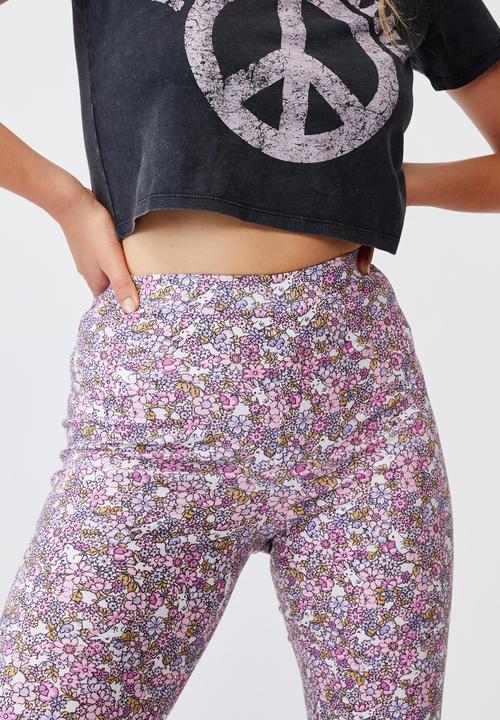 Cotton On - Jersey bed pant - vintage ditsy bunny pink