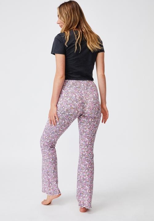 Cotton On - Jersey bed pant - vintage ditsy bunny pink