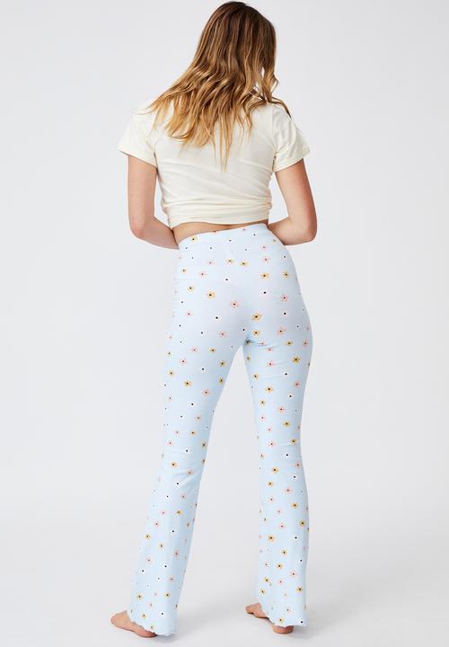 Cotton On - Jersey bed pant - simple flower starlight blue
