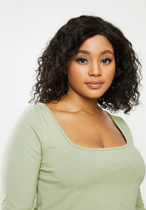 Blake - Scoop neck fitted top - sage