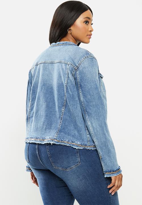 Violeta by Mango - Plus jacket coco - blue