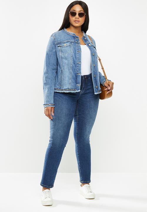 Violeta by Mango - Plus jacket coco - blue