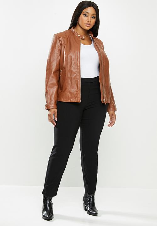 Violeta by Mango - Plus Trousers cocola - black