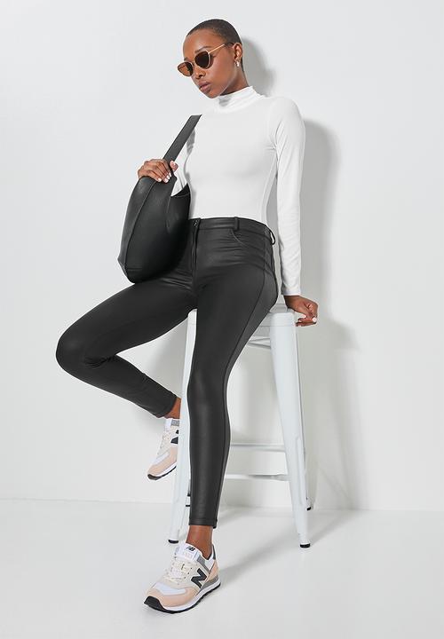 Superbalist - 2 Pack fine rib funnel neck bodysuits - black & white