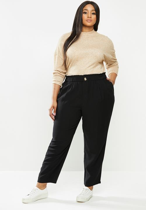 Violeta by Mango - Plus Trousers kenia - black