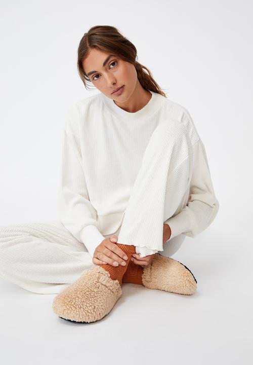 Cotton On - Super soft long sleeve crew - soft grey marle