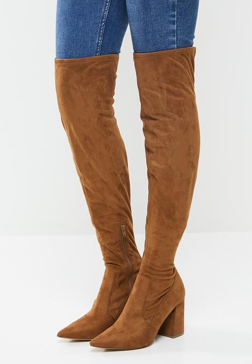 Steve Madden - Huntley  over the knee boot - brown 