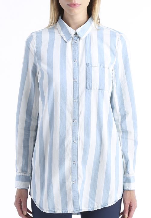 Vero Moda - Boxy Denim Stripe Shirt