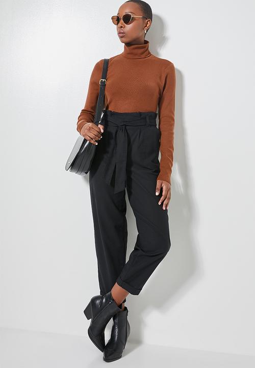 Superbalist - Raglan sleeve skinny rib jersey - tobacco