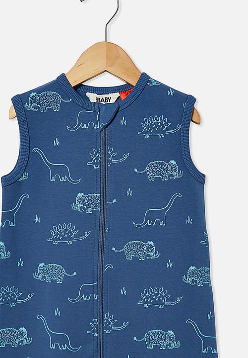 Cotton On - The fleece winter bundler - petty blue/dino mammoth
