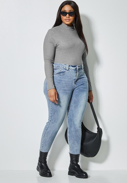 Superbalist - 2 Pack funnel neck bodysuit - black & grey
