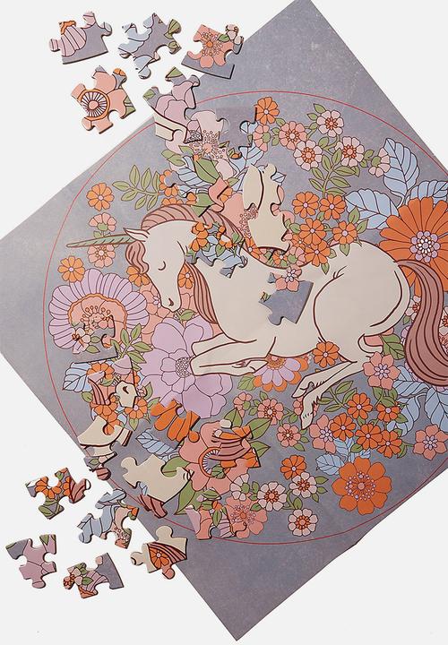 Cotton On - Floor puzzle - unicorn round