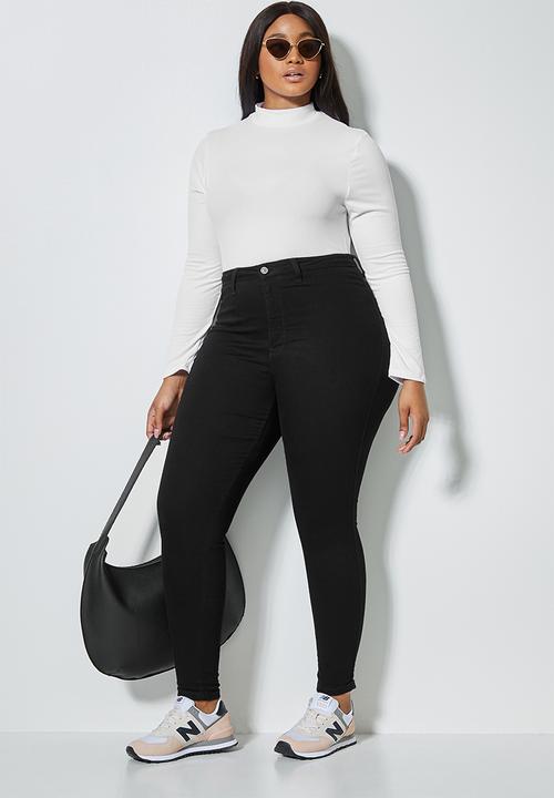 Superbalist - 2 Pack funnel neck rib bodysuits - black & white