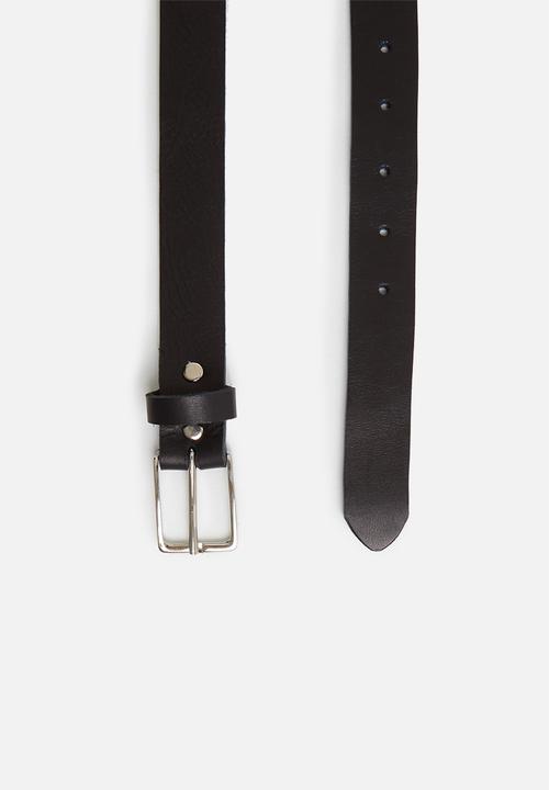 Superbalist - Imraan classic leather belt - black