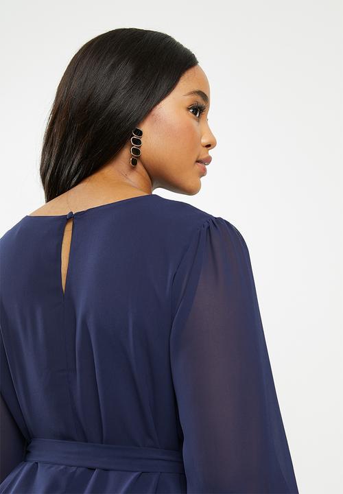 Glamorous - Plus shelly dress - navy