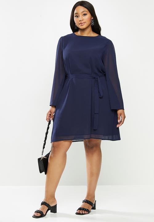 Glamorous - Plus shelly dress - navy