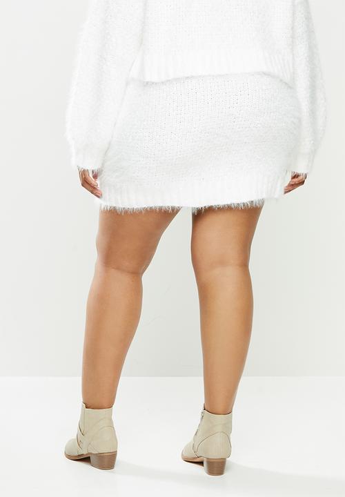 Glamorous - Plus co- ord skirt- white