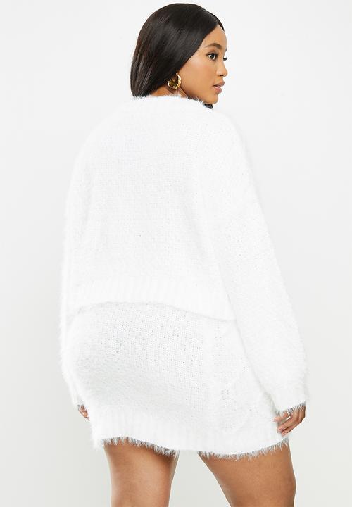 Glamorous - Plus co- ord jumper- white