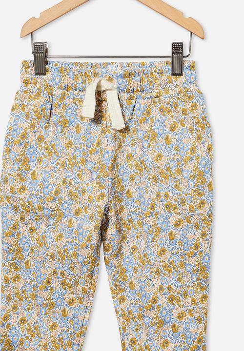 Cotton On - Marlo trackpant - yellow & blue 