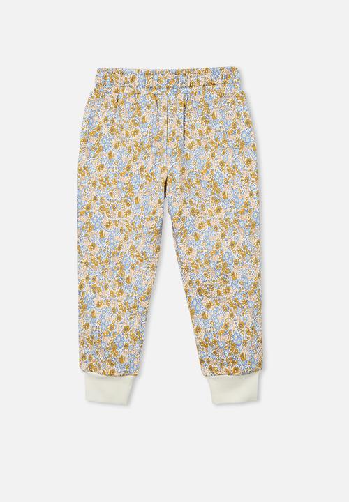 Cotton On - Marlo trackpant - yellow & blue 