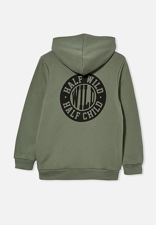 Cotton On - Street hoodie - olive 