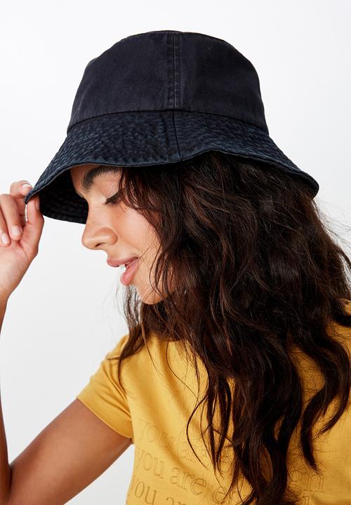 Rubi - Bianca bucket hat - black