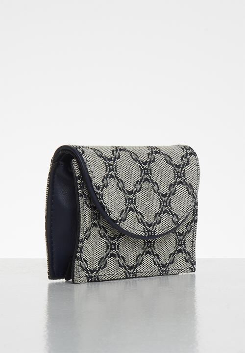 MANGO - Jacquard wallet - neutral & black 