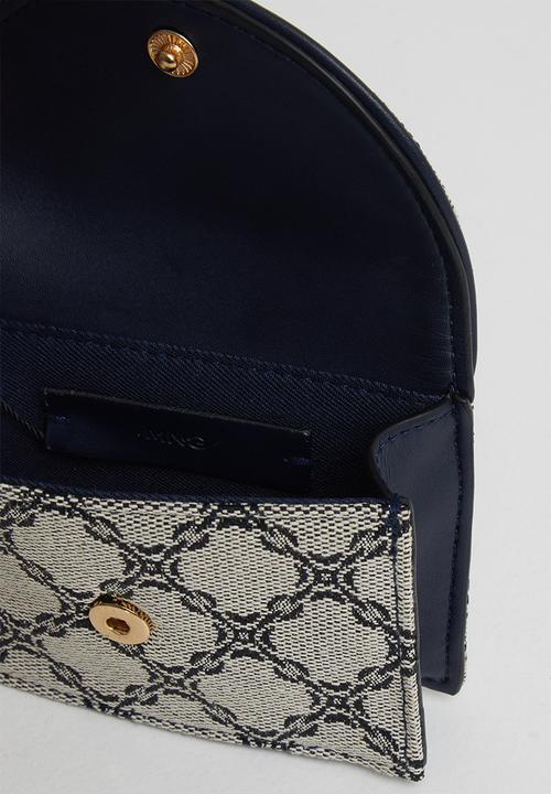 MANGO - Jacquard wallet - neutral & black 