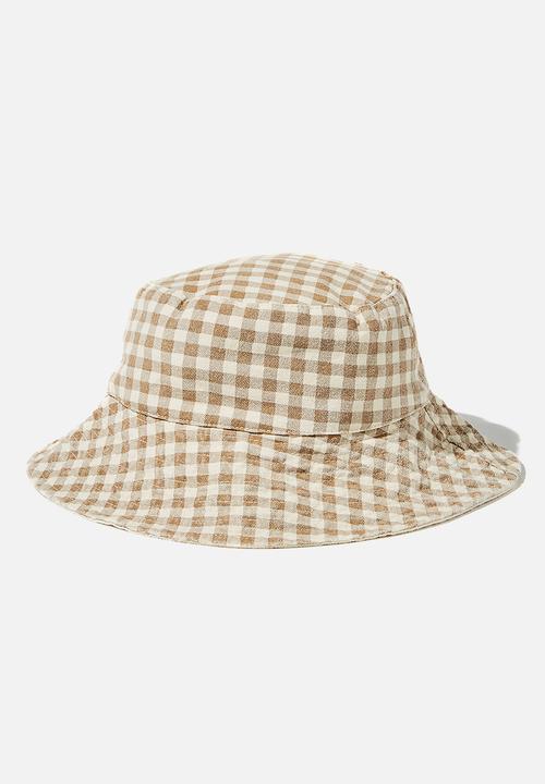 Rubi - Elly reversible wide brim bucket hat - neutral