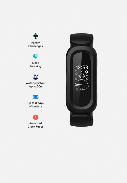 Fitbit - Fitbit ace 3 - black & red