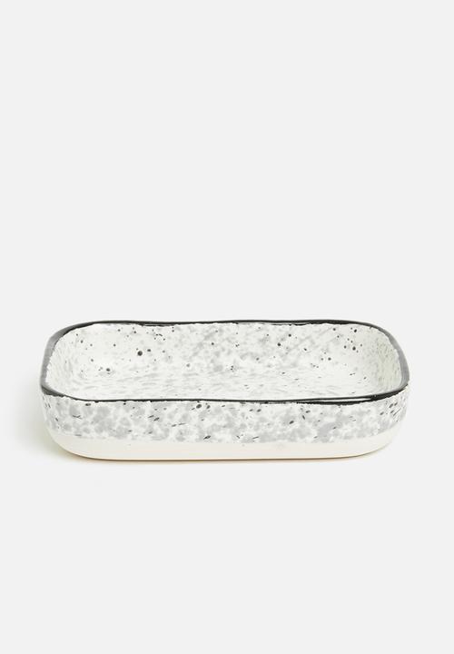 Excellent Houseware - Granite tapas dish set of 4 - multi