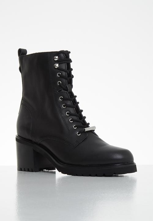 Steve Madden - Bradlie leather combat boot - black 