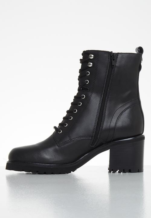 Steve Madden - Bradlie leather combat boot - black 