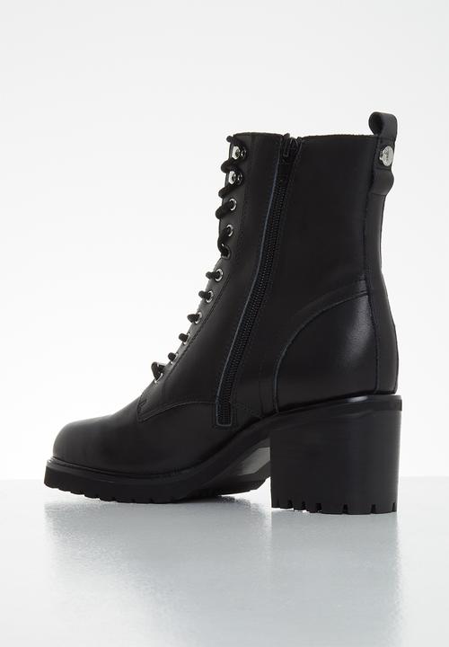 Steve Madden - Bradlie leather combat boot - black 