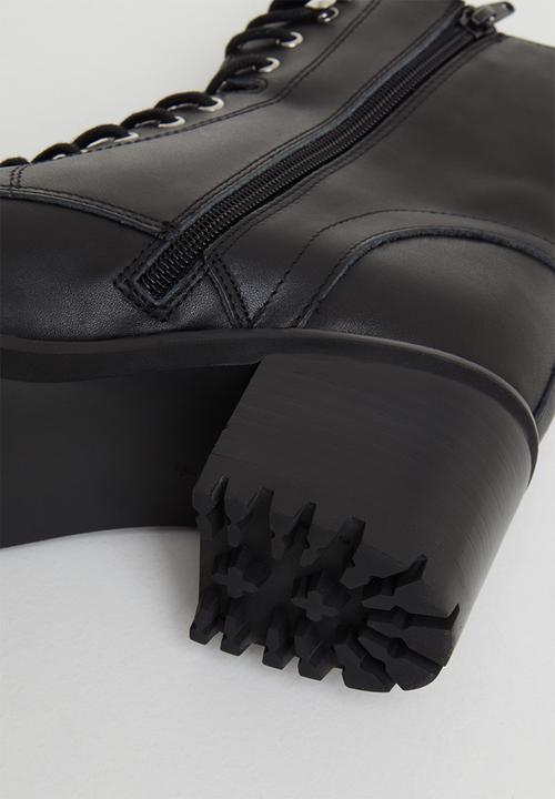 Steve Madden - Bradlie leather combat boot - black 