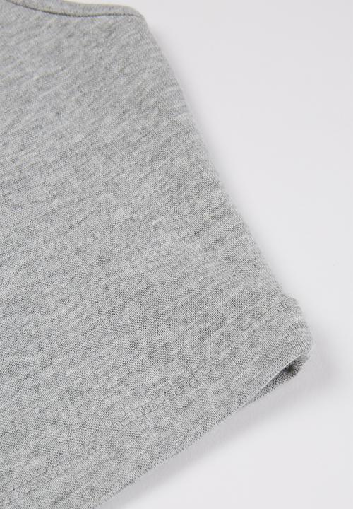 MANGO - Betty sleeveless crop top - grey