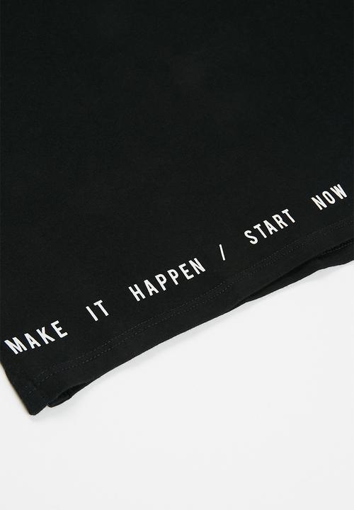 MANGO - Best short sleeve tee - black
