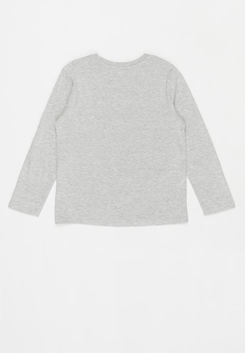 MANGO - Oficio long sleeve tee - grey