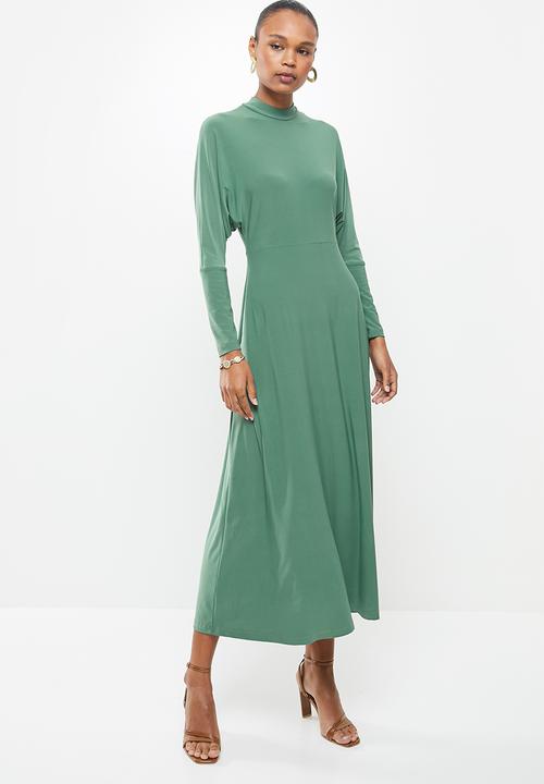 MILLA - Dolman sleeve knit maxi dress - green