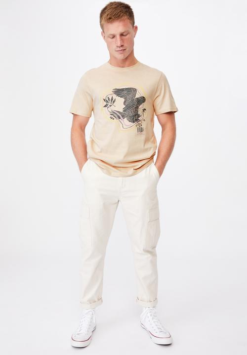 Cotton On - Tbar art t-shirt - ivory