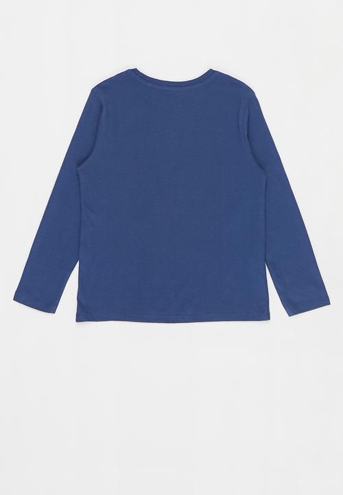 MANGO - Oficio long sleeve tee - navy