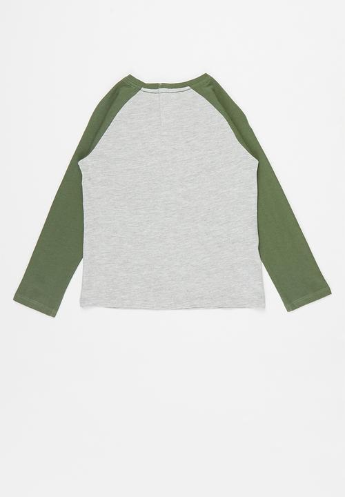 MANGO - Didac raglan tee - grey