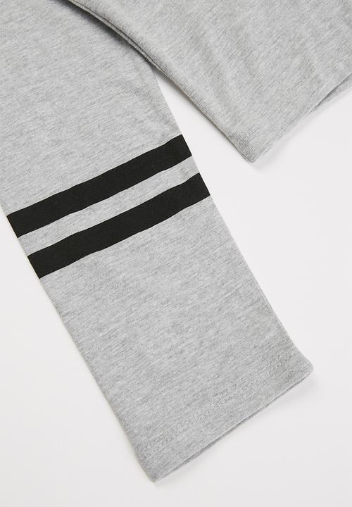 MANGO - Clap long sleeve tee - grey