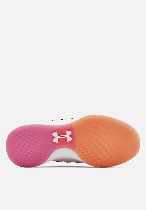 Under Armour - Ua w charged breathe clr sft - white / mellow orange / white
