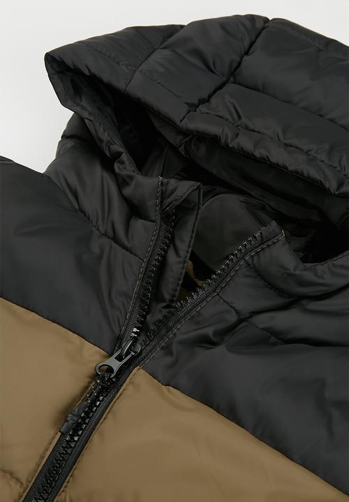 MANGO - America anorak - brown & black 