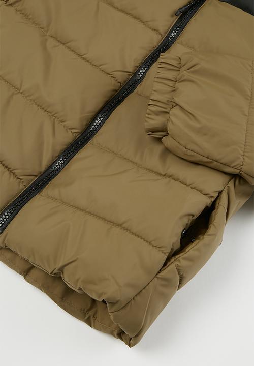 MANGO - America anorak - brown & black 