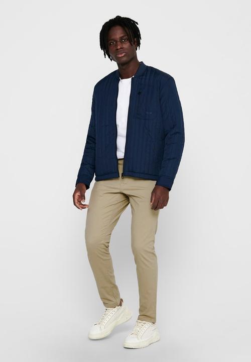 Only & Sons - Vincent life quilted jacket otw - blue