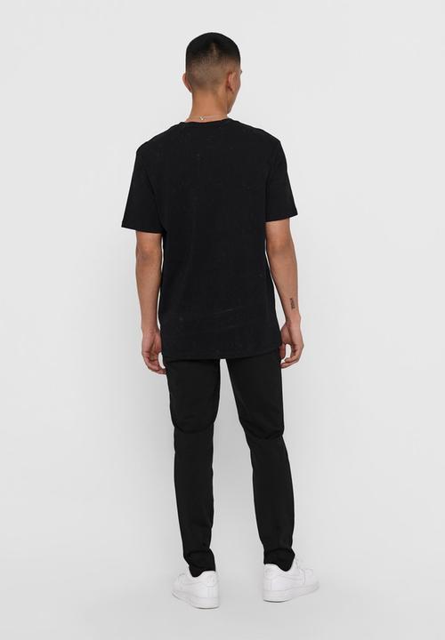 Only & Sons - Guns and roses life reg short sleeve nf - black