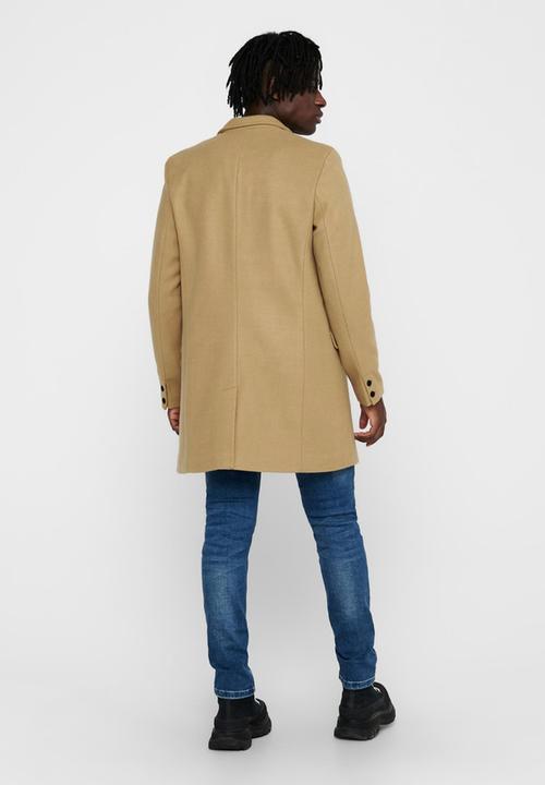 Only & Sons - Julian star coat otw - camel